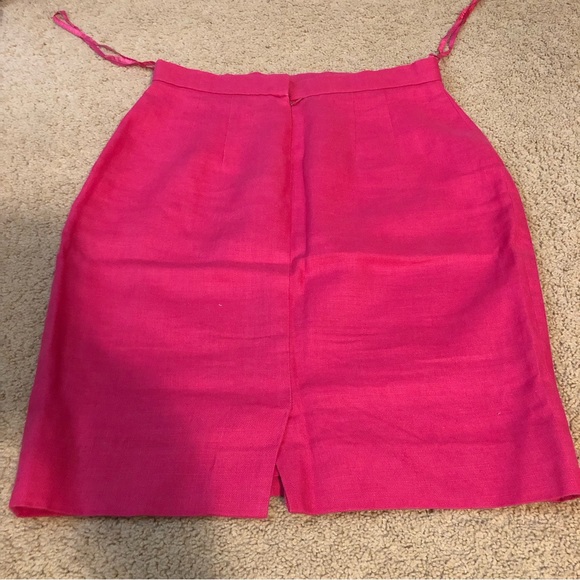 Vintage Arnold Scaasi hot pink skirt - Picture 2 of 4